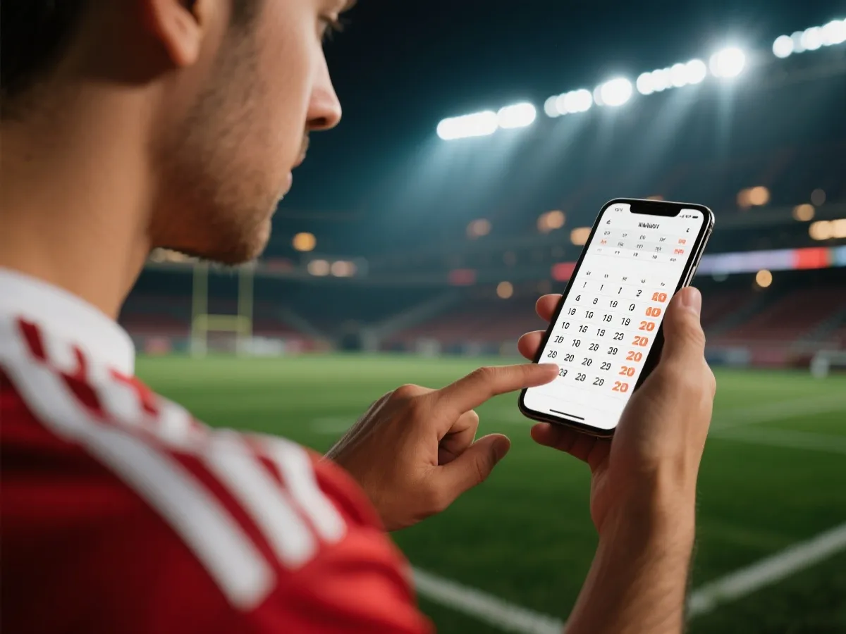 查看世界杯赛程的观赛场景