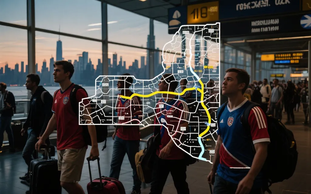 2026世界杯纽约新泽西行程攻略：从落地到进场，一条动线走到底